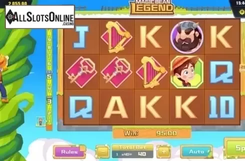 Win Screen. Magic Bean Legend from Dream Tech