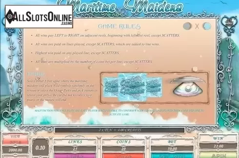 Screen2. Maritime Maidens from Microgaming
