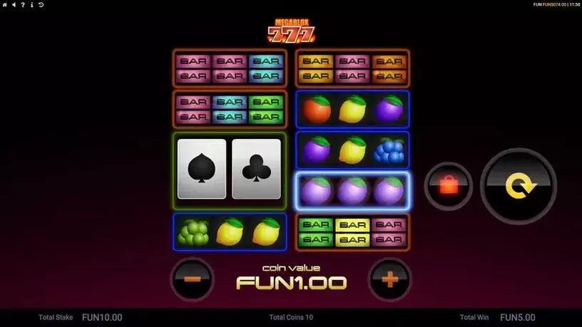 Megablox 777 slot screenshot 2