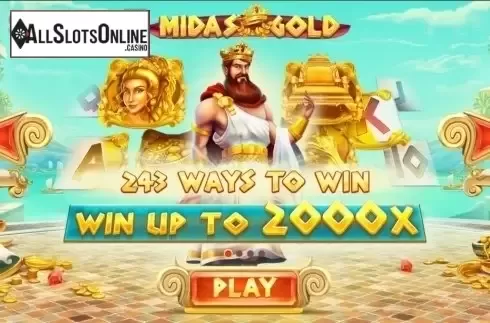 Paytable. Midas Gold from Red Tiger