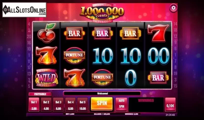 Reels. Million Cents HD from iSoftBet