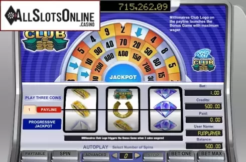 Screen4. Millionaires Club from Amaya