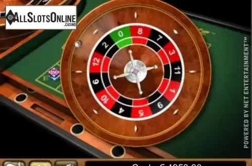 Game Screen. Mini Roulette Low Limit from NetEnt
