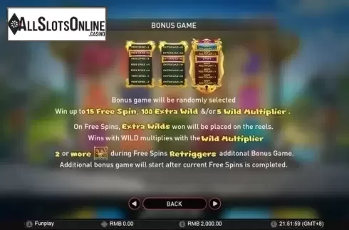 Paytable 5. Monsters Cash from GamePlay