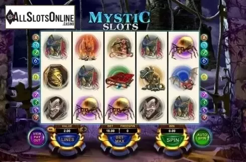 Game Workflow screen. Mystic Slots from GamesOS