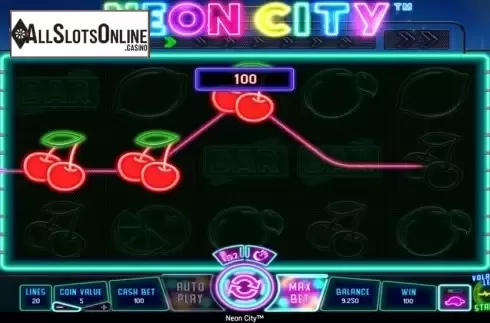Win Screen 2. Neon City from Wazdan
