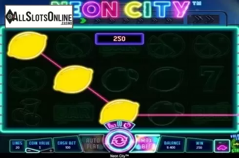 Win Screen 1. Neon City from Wazdan