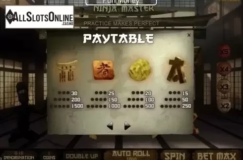 Screen2. Ninja Master from SkillOnNet