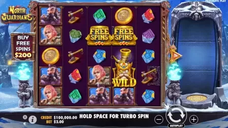 North Guardians slot screenshot 1
