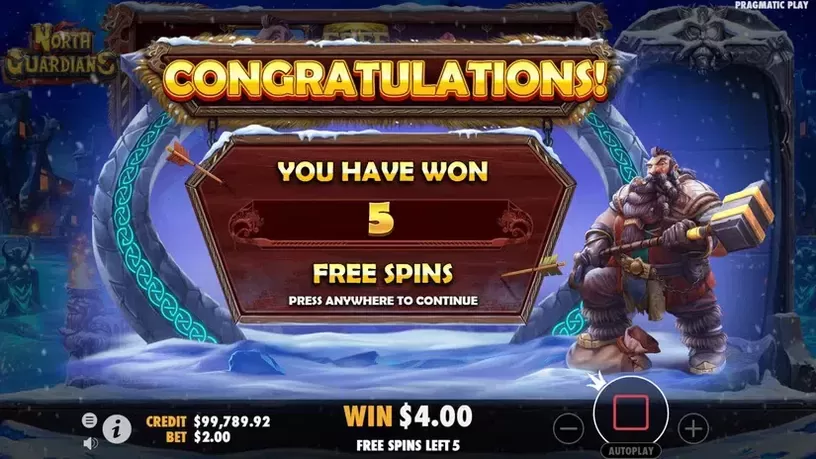 North Guardians slot screenshot 4