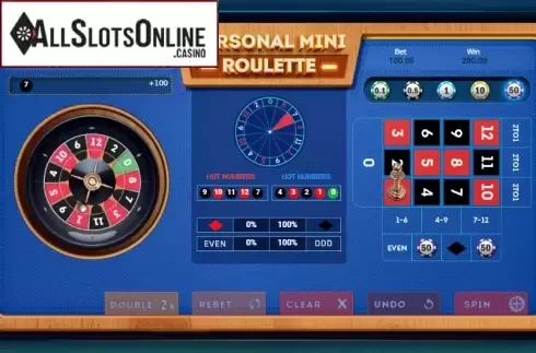 Win Screen 2. Personal Mini Roulette from Smartsoft Gaming