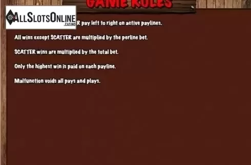 Paytable 1. Pirate King from KA Gaming