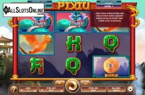 Reel screen. Pixiu from Arrows Edge