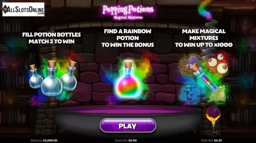 Start Screen 1. Popping Potions Magical Mixtures from Endemol Games