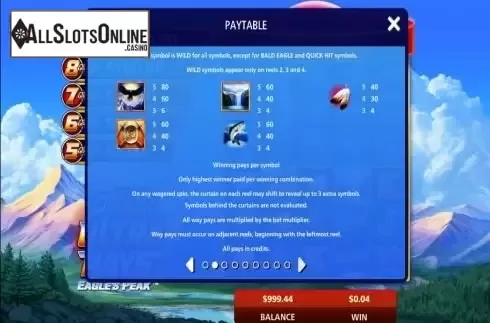 Paytable 2