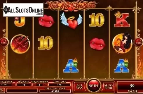 Win Screen 2. Red Hot Free Spins from TOP TREND GAMING