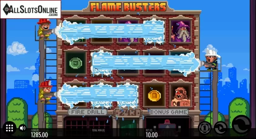 Screen 2. Roasty McFry and the Flame Busters from Thunderkick