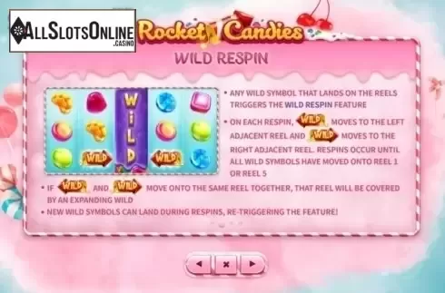 Paytable 2. Rocket Candies from Skywind Group