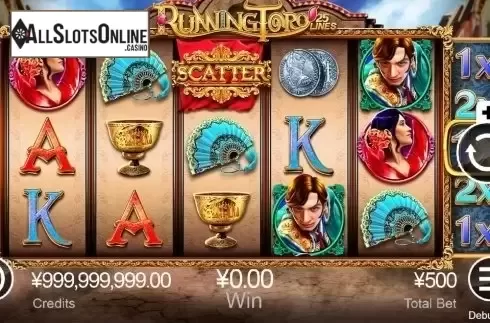 Reel Screen. Running Toro from CQ9Gaming