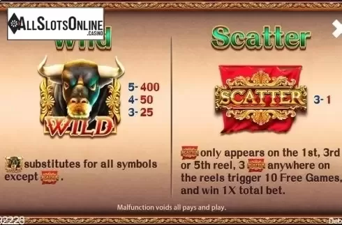 Wild & Scatter. Running Toro from CQ9Gaming