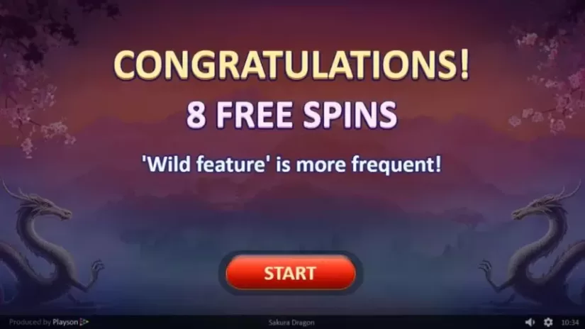 Sakura Dragon slot screenshot 4