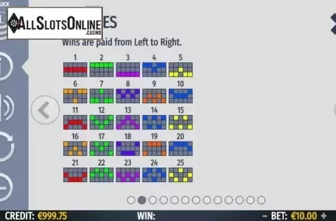 Paytable screen 2. Sherlock (Octavian Gaming) from Octavian Gaming