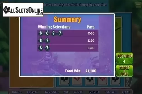 Total win screen. Slingo Shuffle Roulette from Slingo Originals
