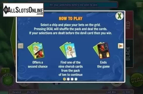 Paytable. Slingo Shuffle Roulette from Slingo Originals