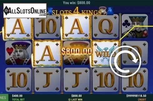 Game workflow 4. Slots 4 Kings from Slot Factory