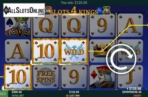 Game workflow 2. Slots 4 Kings from Slot Factory