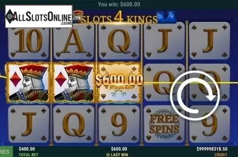 Game workflow 3. Slots 4 Kings from Slot Factory