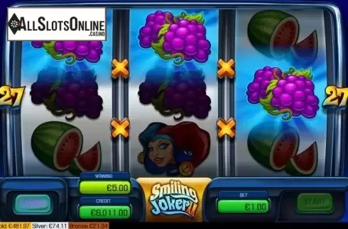 Win screen 2. Smiling Joker 2 from Apollo Games