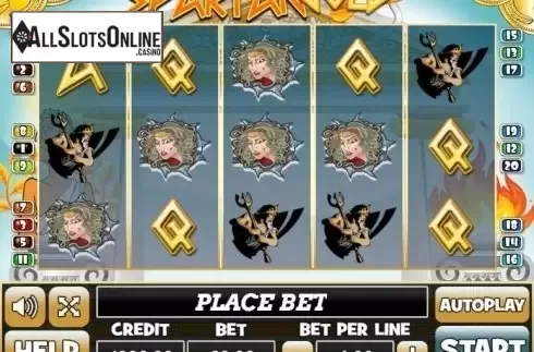 Reel Screen. Spartan Gold from PlayPearls