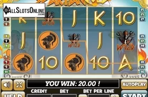 Win Screen. Spartan Gold from PlayPearls
