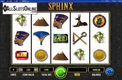 Reel Screen. Sphinx from IGT