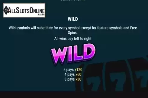 Wild symbol screen