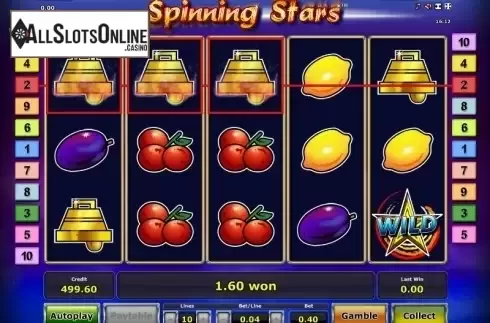 Win. Spinning Stars from Greentube