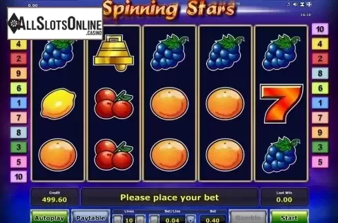 Reels. Spinning Stars from Greentube