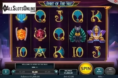 Reel Screen. Spirit Of The Nile from Nucleus Gaming