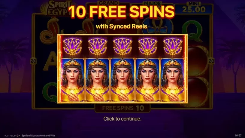 Spirit of Egypt: Hold and Win slot screenshot 5