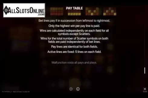 Paytable 5