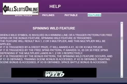 Feature screen 1. Stars Slots from Arrows Edge