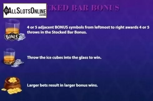 Paytable 3. Stocked Bar from KA Gaming