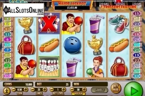 Game Workflow screen. Super Strike from Habanero