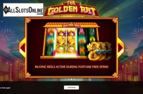 Start Screen. The Golden Rat (iSoftBet) from iSoftBet