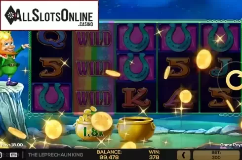 Win Screen 3. The Leprechaun King from High 5 Games