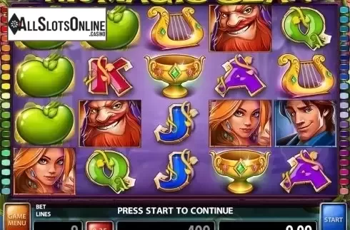 Reels screen. The Magic Bean from Casino Technology