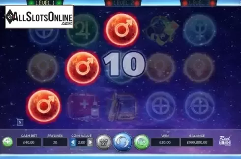 Win Screen 2. The Space Game from ReelNRG