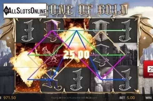Wild Win Screen. Throne of Gold from Genii