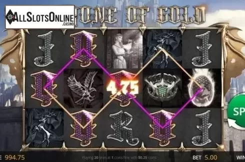 Win Screen. Throne of Gold from Genii